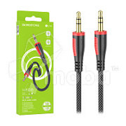 Кабель AUX [3.5 mm - 3.5 mm] Borofone BL14 (оплетка нейлон) Черный