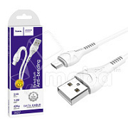 Кабель USB - MicroUSB Hoco X37 (2.4A) Белый
